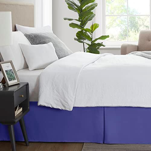 Nestl Royal Blue Full Bed Skirt 14 Inch Drop