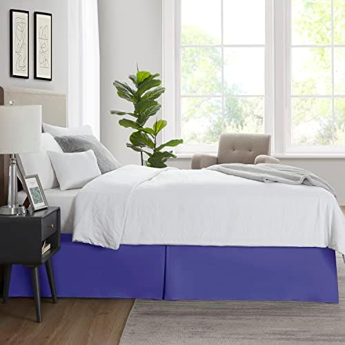 Nestl Royal Blue Full Bed Skirt 14 Inch Drop