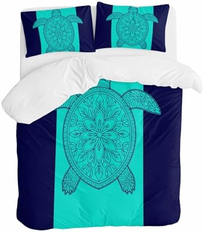 ZOE GARDEN Turtle Mandala Duvet Cover Set