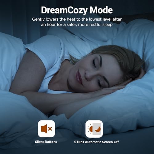 Comfytemp Heated Mattress Pad Queen - Dual Zone Control Smart Downshift