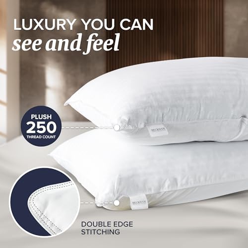 Beckham Hotel Collection Queen Size Down Alternative Pillows Set of 2