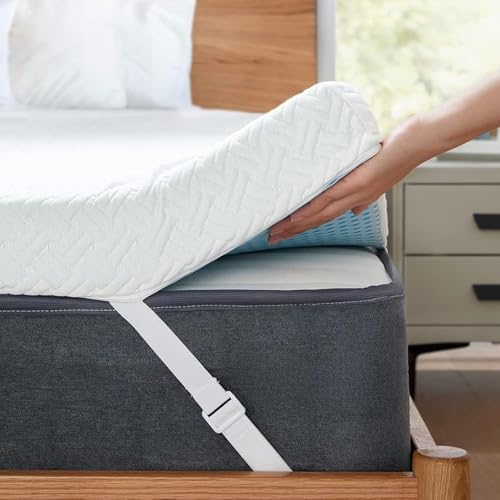 PERLECARE Twin XL Mattress Topper - 3 Inch Cooling Foam Pad