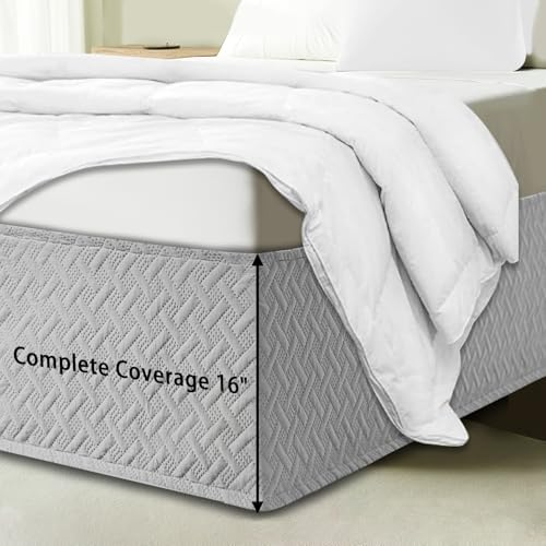 ZABER Box Spring Cover Queen Size with 16-Inch Drop 1