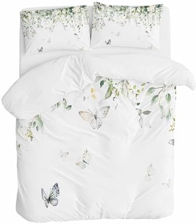 ZOE GARDEN Eucalyptus Queen Duvet Cover Set 3 Piece