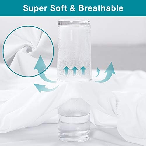 Lunsing 2 Pack Waterproof Twin Mattress Protector