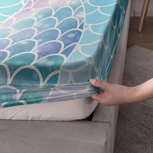 Smell Sunshine Mermaid Tail Sheet Set 4PCS for Kids