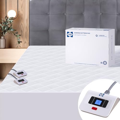 Sealy Heated Mattress Pad Queen Size 60x80 Inch 1