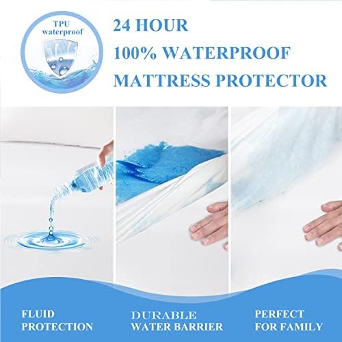 Softhour 2 Pack Twin Size Waterproof Mattress Protector 1