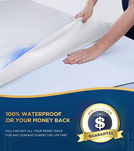 BOSANE Queen Mattress Protector Waterproof Breathable Cooling 3D Air Fabric