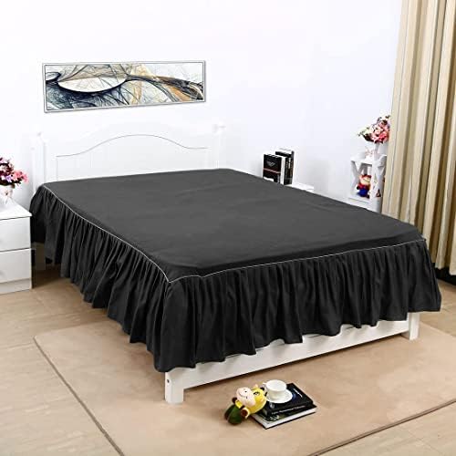 Brushed Polyester Bed Skirt with 14 Inch Drop
