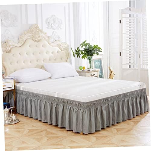 Modern Elastic Bed Skirt with Ruffled Design
