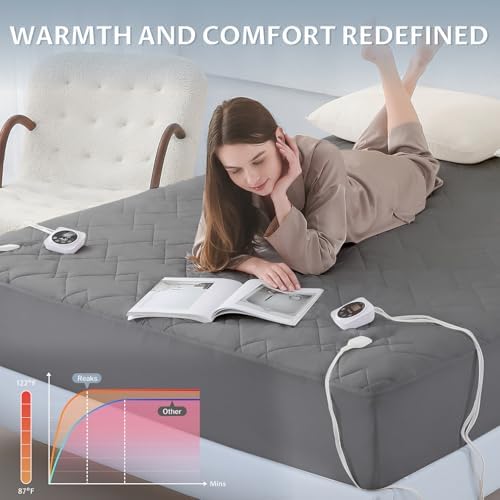 Reaks Dual Control Electric Mattress Pad California King Size 1