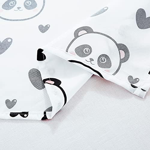 Chezmoi Collection 3-Piece Panda Love Sheet Set 1