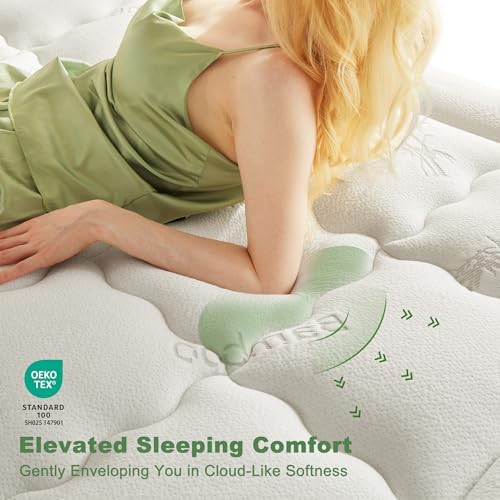 BEDLORE Queen Mattress Topper Bamboo Viscose