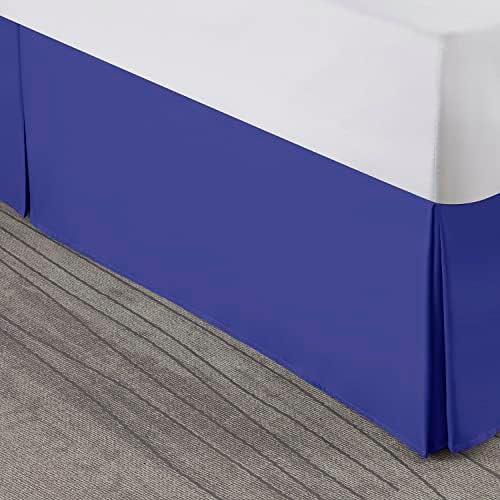 Nestl Royal Blue Full Bed Skirt 14 Inch Drop