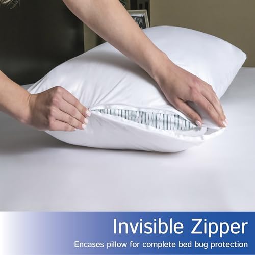 Four Seasons Essentials Waterproof King Pillow Protectors Set of 2
