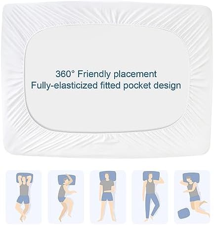 SPRINGSPIRIT Full Size Waterproof Mattress Protector with Quilted Design