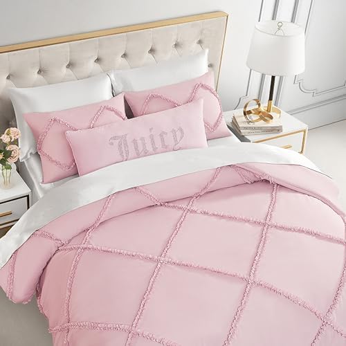 Juicy Couture Diamond King Comforter Set - Light Pink 1