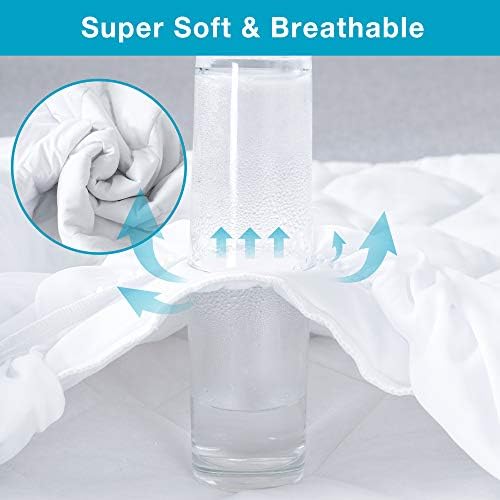 Lunsing Waterproof Mattress Protector with Deep Pocket