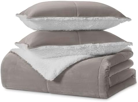 UGG Blissful Comforter Set Reversible Seal Gray