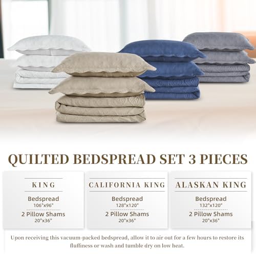 Suchbed California King Bedspread Set Beige