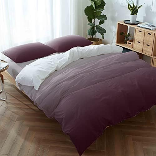 LooPoP 4PCS California King Ombre Red Bedding Set