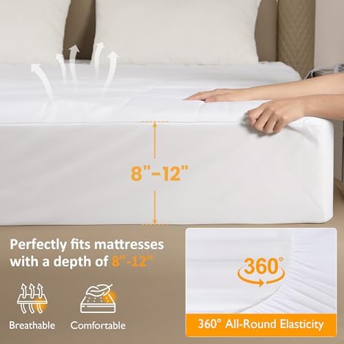 Sunvivi Twin Heated Mattress Pad with 12-Hour Timer 10 Heat Settings