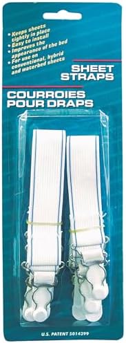 Blue Magic Waterbed Elastic Sheet Straps 4-Pack