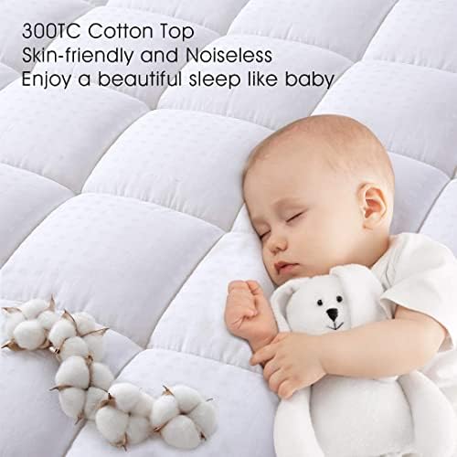 EASELAND Twin Mattress Pad 39x75 Inch Cooling Protector