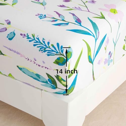 SDY 7PCS Floral Comforter Set for Kids