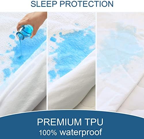 Queen Mattress Protector Waterproof with Terry Fabric