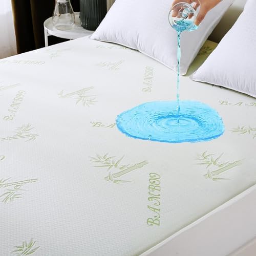 MUXHOMO Premium Waterproof Queen Mattress Cover