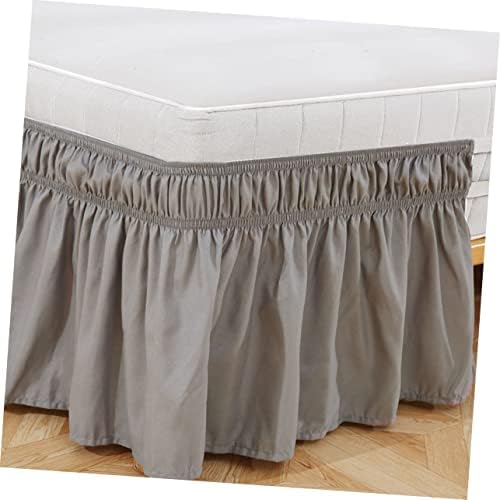 Elastic Bed Skirt with Bouffancy Design for Twin Bed