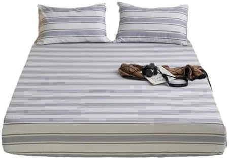 FCLDESHOP Thick Non-Slip Cotton Fitted Sheet Cover 150x200cm