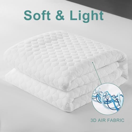 MERITLIFE Queen Mattress Protector 4D Cooling Waterproof
