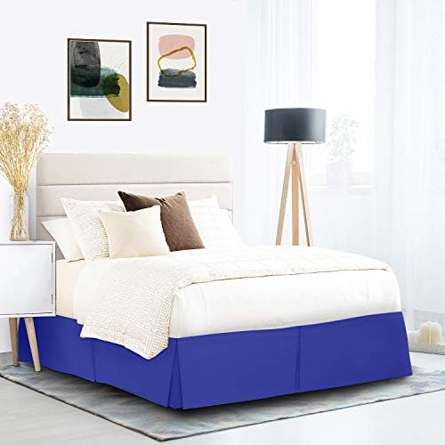 Nestl Royal Blue Full Bed Skirt 14 Inch Drop
