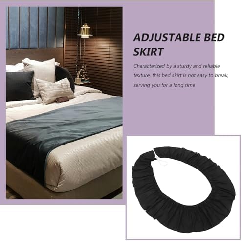 Elastic Bed Skirt Full Coverage for Queen Bed Hotel Style