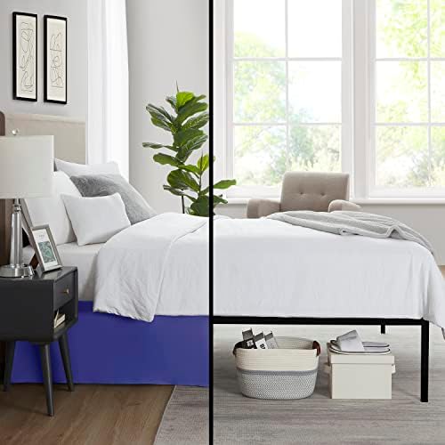 Nestl Royal Blue Full Bed Skirt 14 Inch Drop