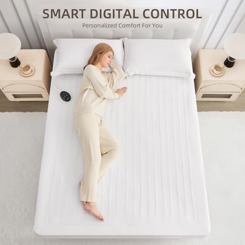 Bwarm Electric Heated Mattress Pad Full Size 54 x 75