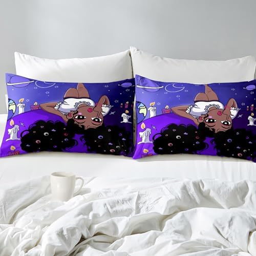 Purple Princess Comforter Set for Black Girls
