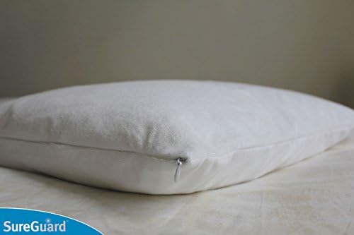 SureGuard Pillow Protectors Set of 2 - 100 Waterproof Hypoallergenic