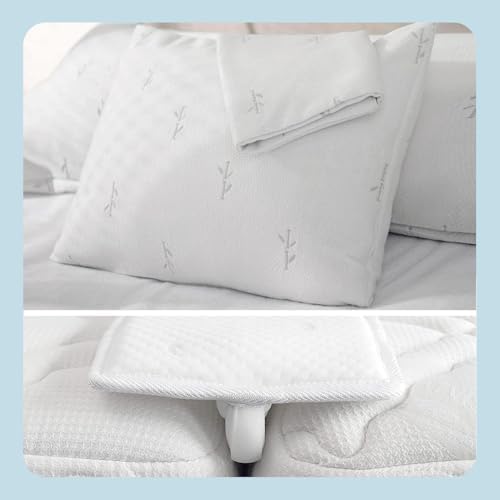 FeelAtHome Bed Converter Kit with Cooling Pillow Covers