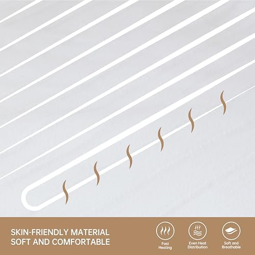 Bwarm Electric Heated Mattress Pad Full Size 54 x 75