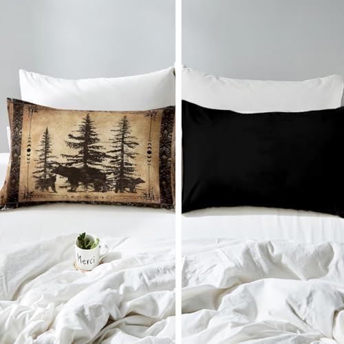 Erosebridal Rustic Bear Comforter Set King Size
