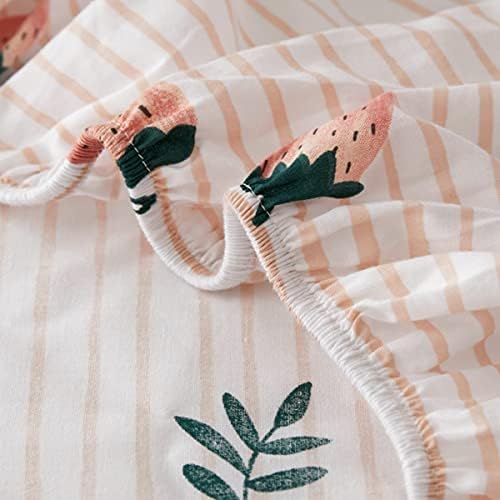 Feelyou Cute Strawberry Bed Sheet Set for Kids Queen