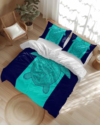 ZOE GARDEN Turtle Mandala Duvet Cover Set