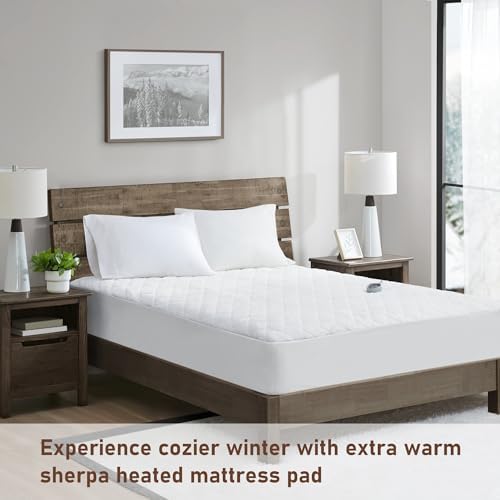 Woolrich Heated Mattress Pad Twin XL - 5 Heat Levels Auto Shut Off