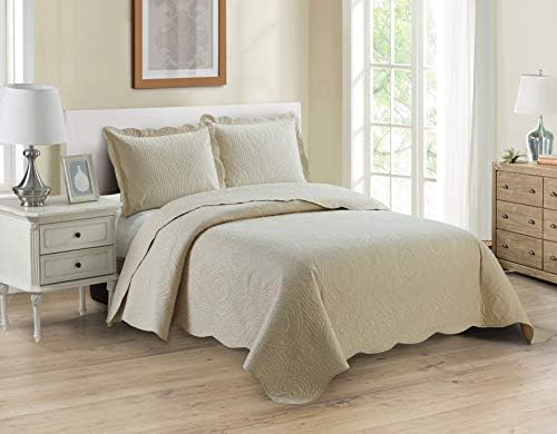 Home Collection 3pc King Size Bedspread Set 1