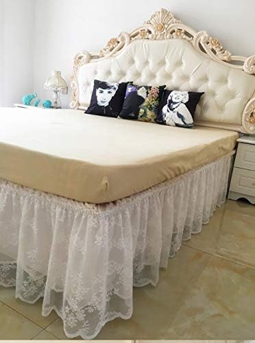 Wrap Around Lace Ruffle Bed Skirt Dust Cover