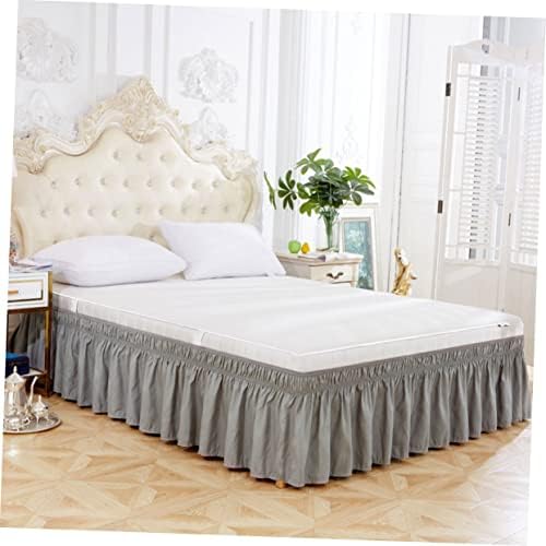 Elastic Bed Skirt with Bouffancy Design for Twin Bed